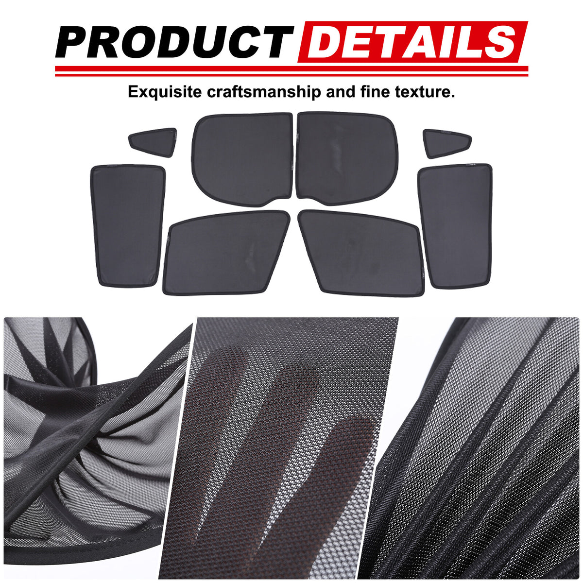 Full Car Window Screen Sun Shade Mesh Cover Windshield for Subaru Crosstrek 24+ 19