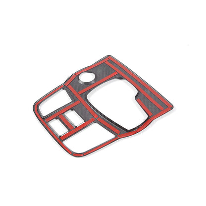 Forged Carbon Fiber Car Gear Shift Panel Cover Trim For Jaguar F-TYPE 2013-22 3