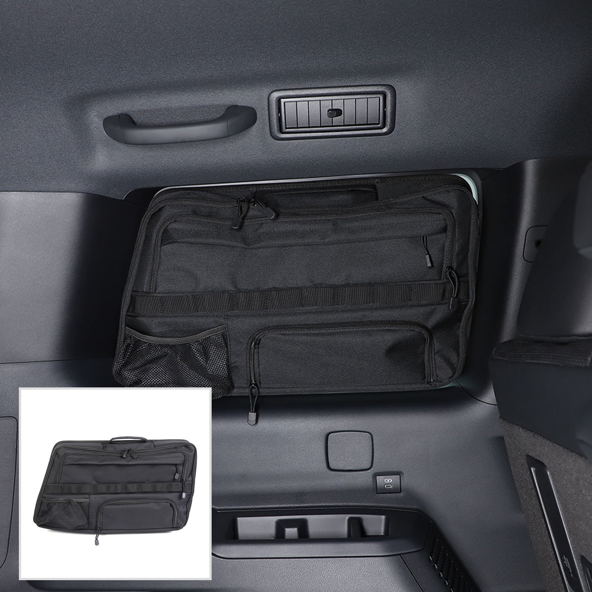 Car Trunk Left Side Window Storage Bag For Toyota Prado Land cruiser LC250 24 US 23