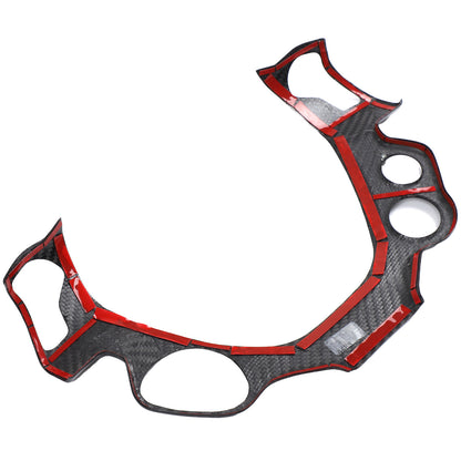 Real Carbon Fiber Steering Wheel Button Frame Trim For Ferrari 458 2011-16 12