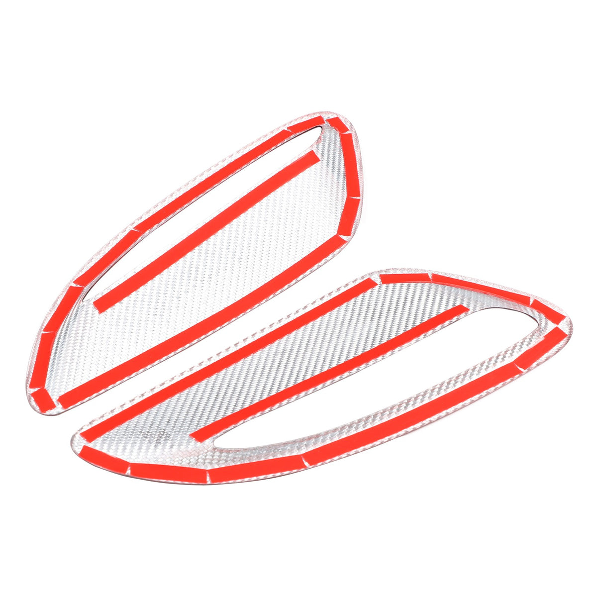 Red Real Carbon Fiber Hood Air Inlet Frame Trim For Jaguar F-TYPE X152 2021+ 10