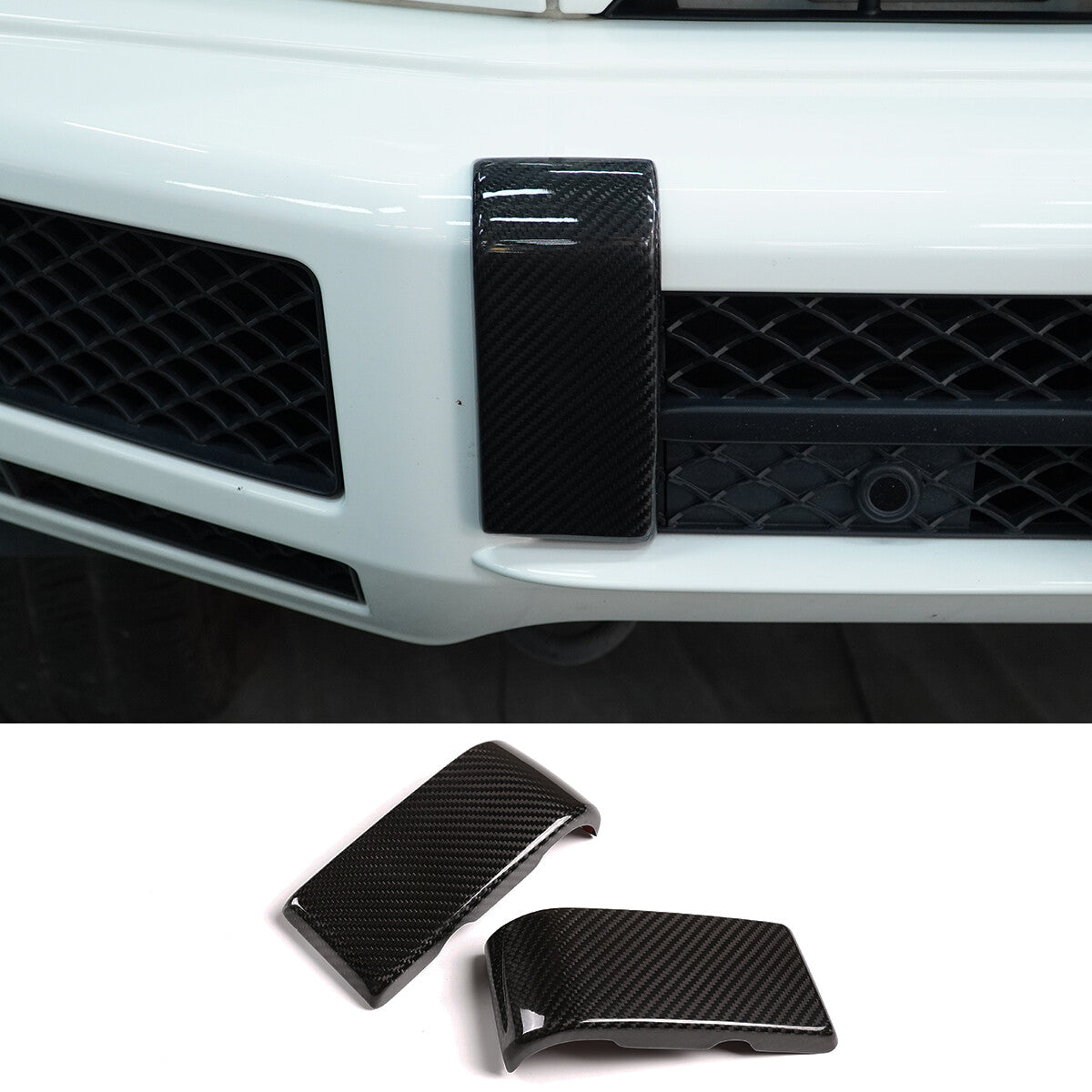 Carbon fiber Front Bumper Trim Kit For Benz G Class W463 G500 G55 G63 2019-21 1