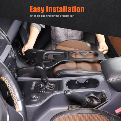 Carbon fiber color Button Gear Panel Cover For Ford Ranger 2015-2021 11