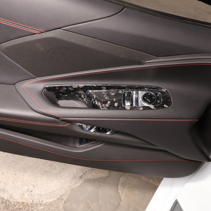 Forged Real Carbon Fiber Full Interior Set Cover Trim Kit For Corvette C8 20-25 - Variants 36-40 50