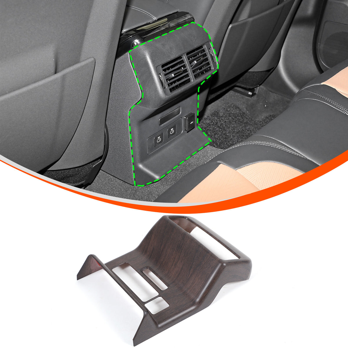 Grain Rear Air Vent Outlet Trim Cover For Range Rover Velar L560 2024+ 3
