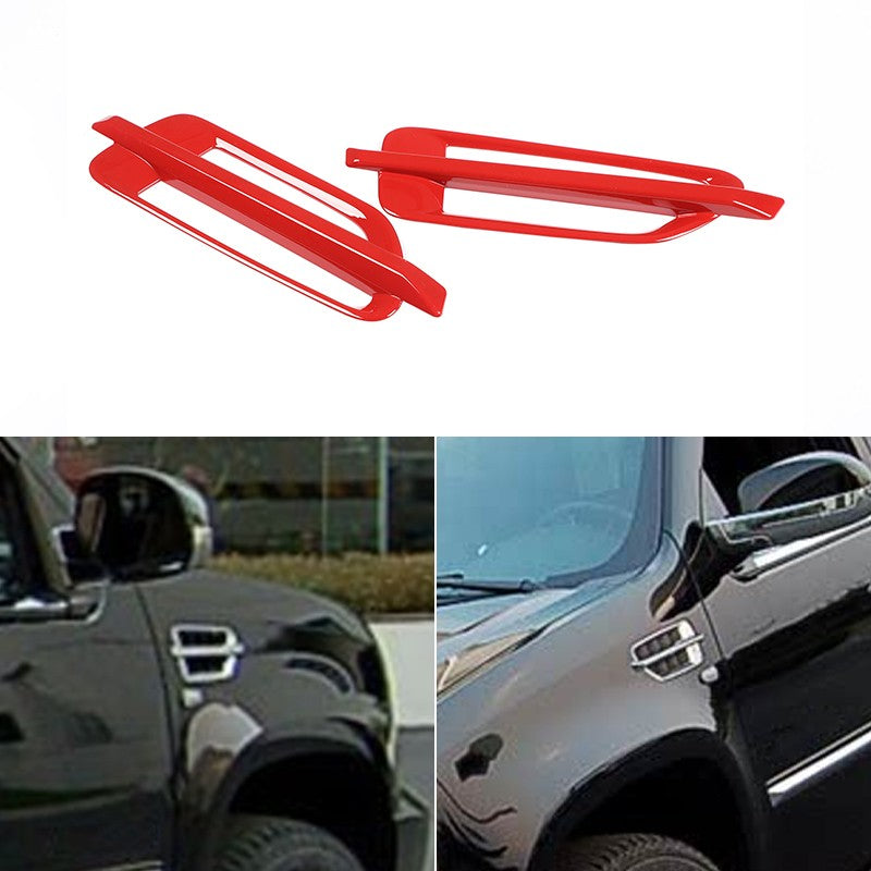 Sport Red ABS Side Fender Trim Cover For Cadillac Escalade 2007-2014 24