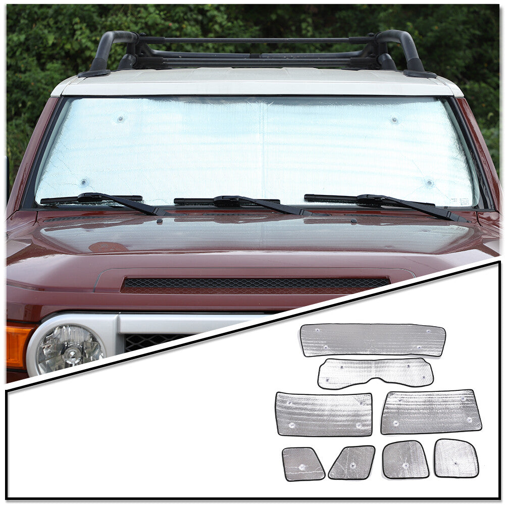8pcs Full Window Sunshade UV Protection Visor For Toyota FJ Cruiser 2007-2021 13