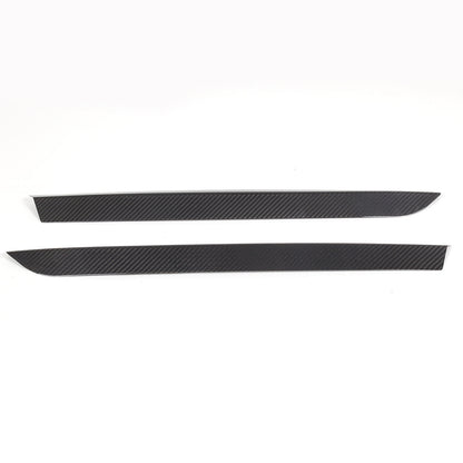 Real Carbon Fiber High Wing Spoiler Add-On Wicker Bill Pair For Corvette C8 20+ 14