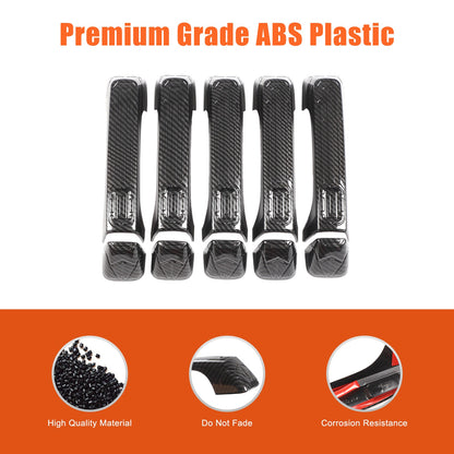 ABS Carbon Fiber Door Handle + Tailgate Cover Trim Bezel For Hummer H3 2005-2009 7