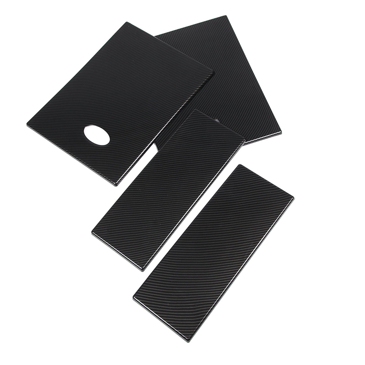 ABS Carbon fiber Rear Side Window Cover Panel Trim For LAND ROVER DEFENDER 20-24 14
