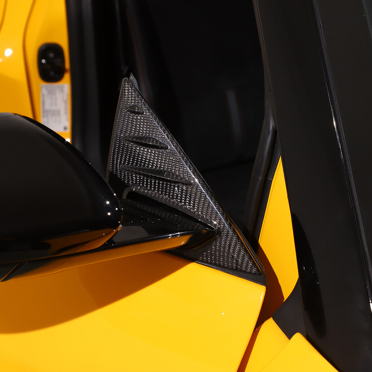 Real Carbon fiber Window A Pillar Triangle Cover Trim for Lotus EMIRA 2021-2025 8