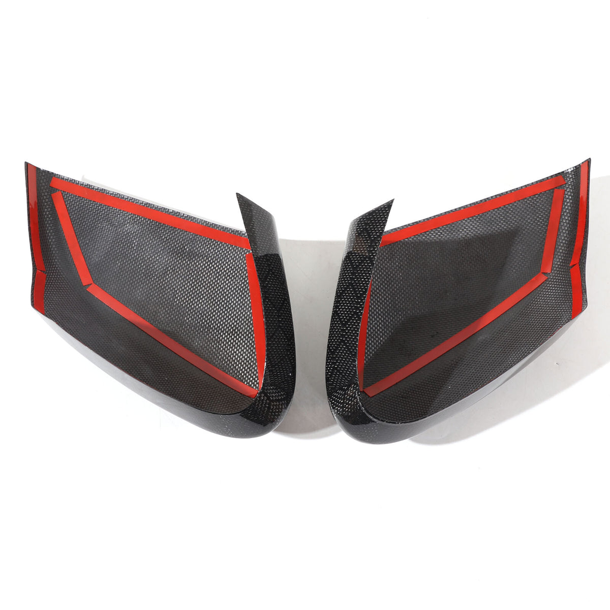 Honeycomb Real Carbon Fiber Side Mirror Cover Trim For Corvette C8 2020-2026 12