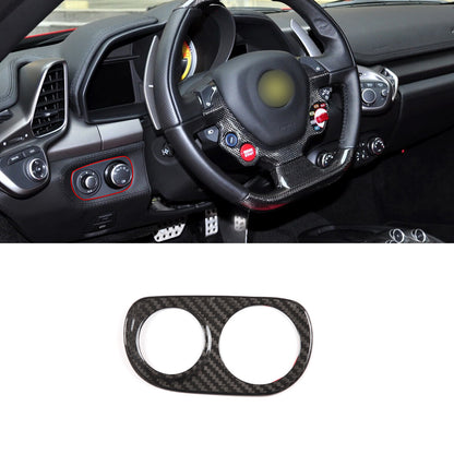 Real Carbon Fiber VDA Button & Headlight Switch Trim For Ferrari 458 2011-2016 3