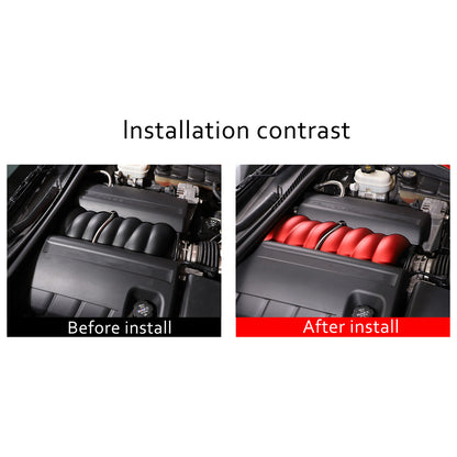 Red Aluminum Alloy Intake Manifold Cover Engine Part For Corvette C6 2005-13 US 16