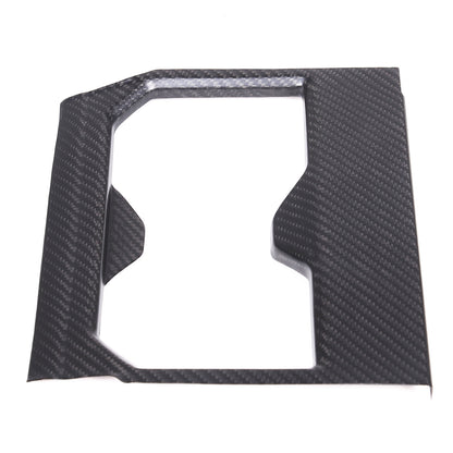 Matte Real Carbon fiber Center Front Cup Holder Cover Trim For Toyota Tundra 22+ 5