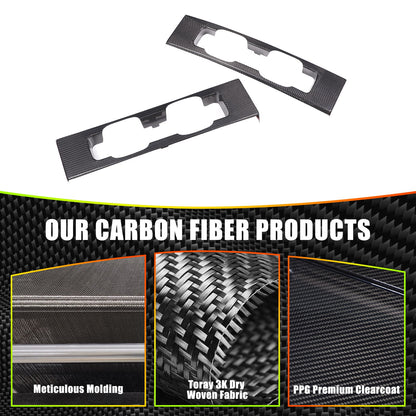 Real Carbon Fiber Rear Tail Light Panel Trim For Land Rover Defender L663 20-25 10