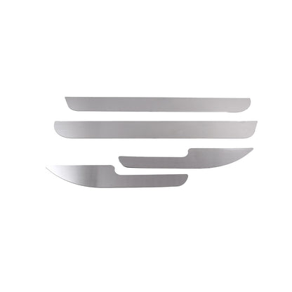 4PCS Silver Steel Inner Door Anti-Kick Panel Sticker Trim For Hummer H2 03-07 9