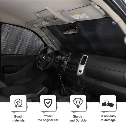 Car Sun Shade Windshield Window Cover For Nissan Frontier King Cab 13-21 US 21