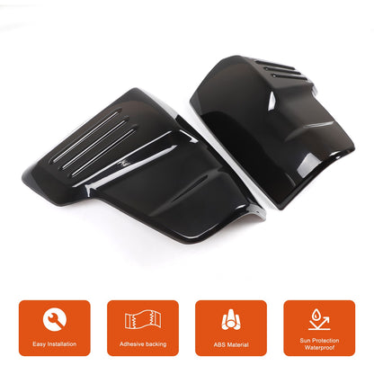 Transparent Gray ABS Tail Light Smoked Cover Trim For Nissan Titan 2016-2023 19