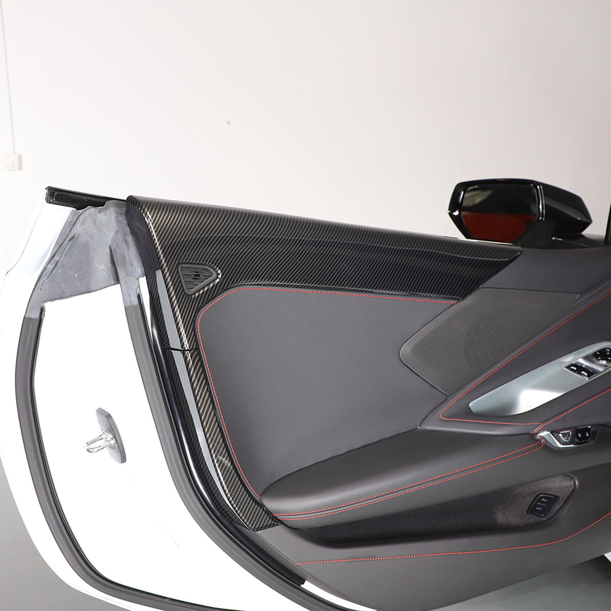 Carbon Fiber ABS Interior Full Decor Cover Trim Kit For Corvette C8 2020-2025 - Styles 46-50 41