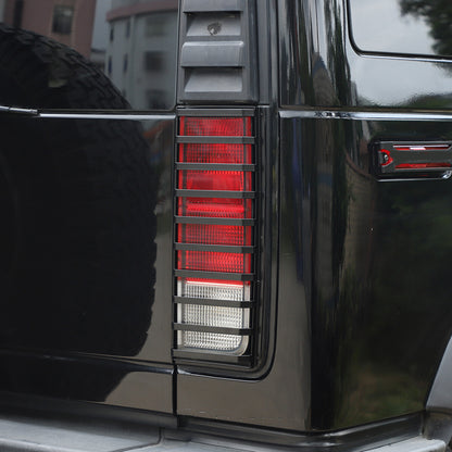 Carbon Steel Rear Tail Light Grille Guard Cover Trim Protection For Hummer H2 17