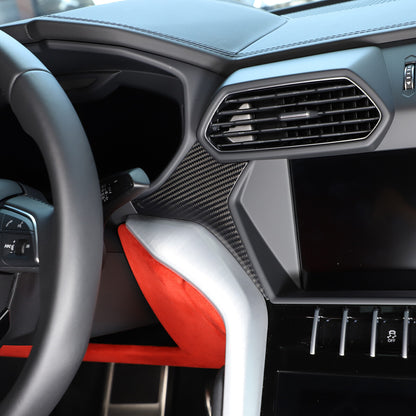 Real Carbon Firber Front Dashboard Strip Cover Trim For Lamborghini Urus 2018-23 11