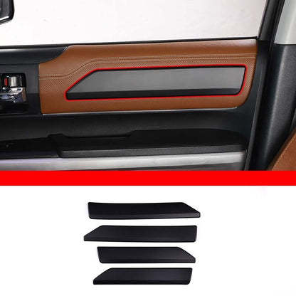 Matte Black Interior Door Panel Decorative Trim For Toyota Tundra 2014-2021 US 5