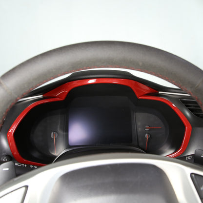 Sports Red ABS Interior Decoration Cover Trim Kit For Corvette C7 2014-19 - Styles 1-5 46