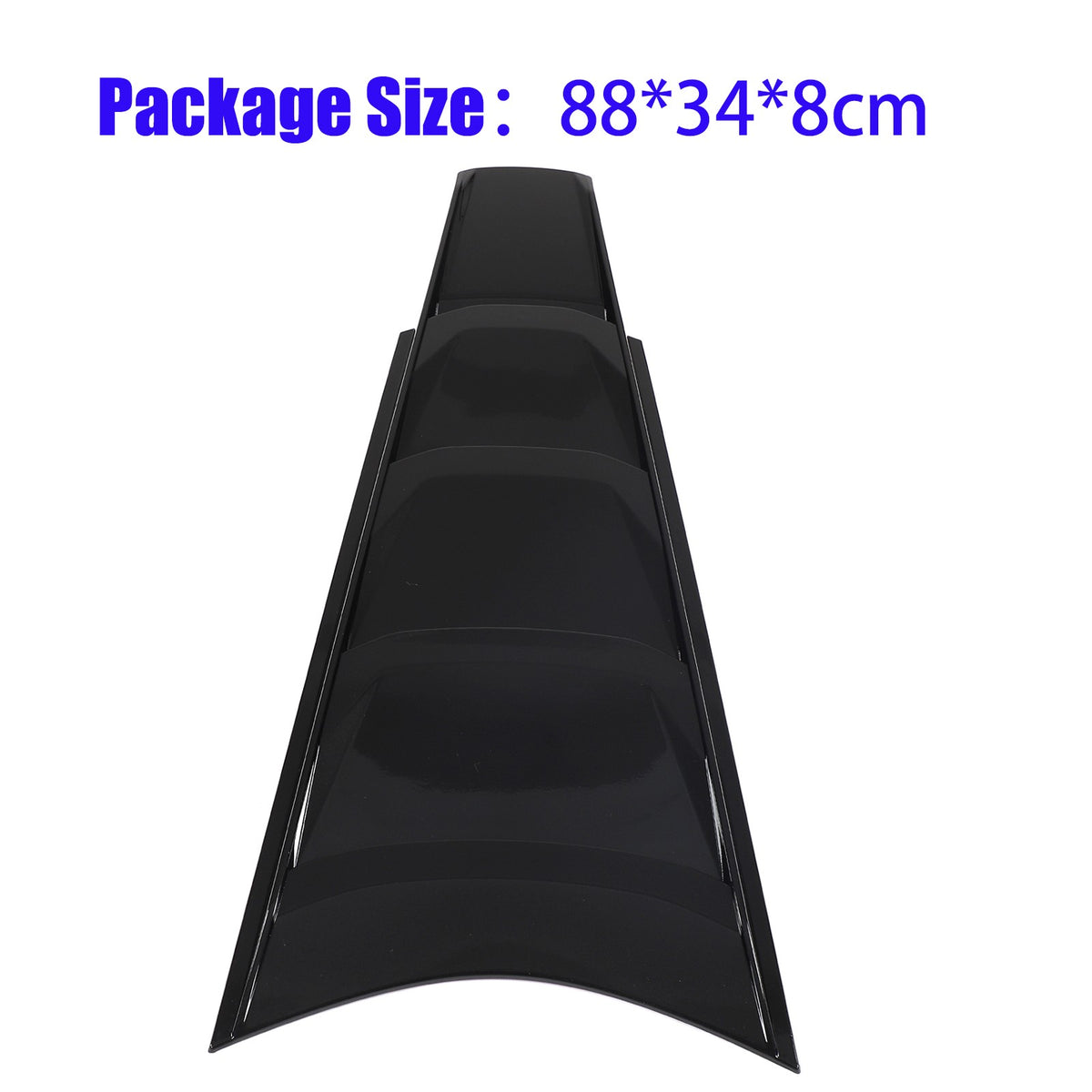Piano Black Rear Split Window Applique Louver Trim For Corvette C8 Z51 2020+ 24