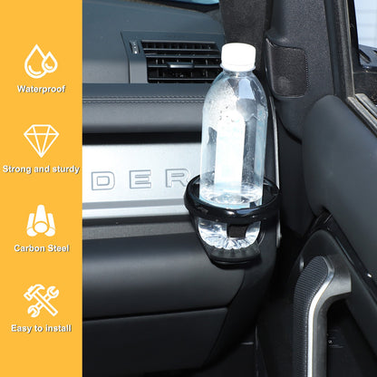 Black Ring Passenger Side Cup Holder Bracket For LR Defender L663 2020+ US 6