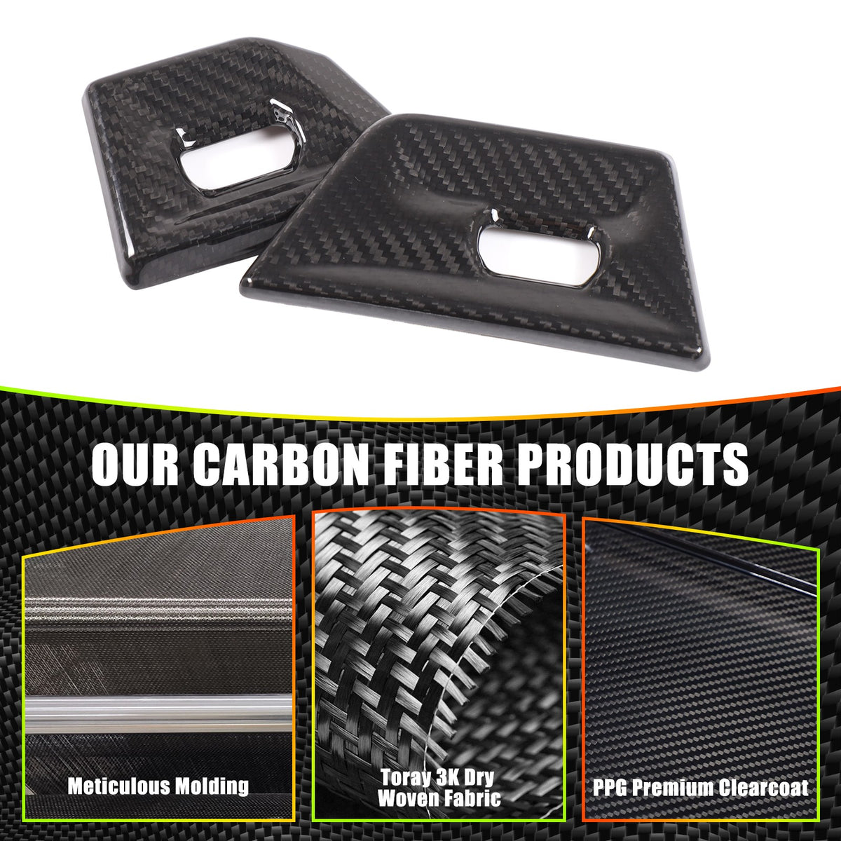Real Carbon Fiber Dash Side Air Vent Adjustment Trim For BMW X3 G45 2025+ 11
