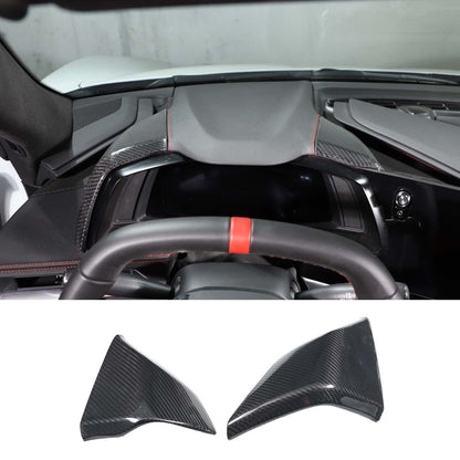 Real Dry Carbon Fiber Full Interior Center Set Trim Kit For Corvette C8 20-25 US - Styles 11-15 38