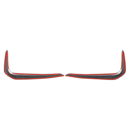 Real Carbon Fiber Front Fog Light Lamp Strip Trim For BMW 5 Series G30 2018-2020 9
