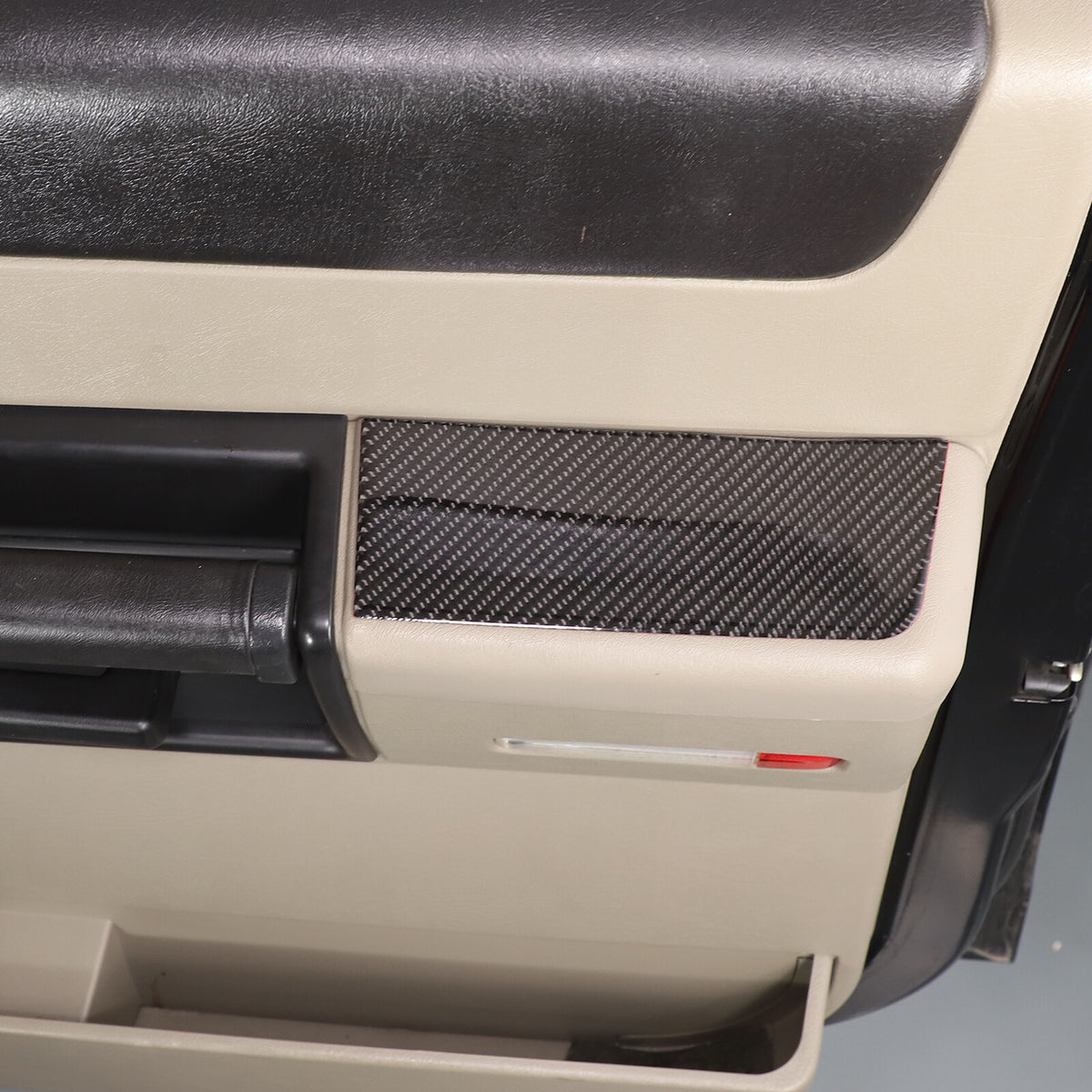Carbon Fiber Interior Door Armrest Panel Trim Sticker For Hummer H2 2003-09 10