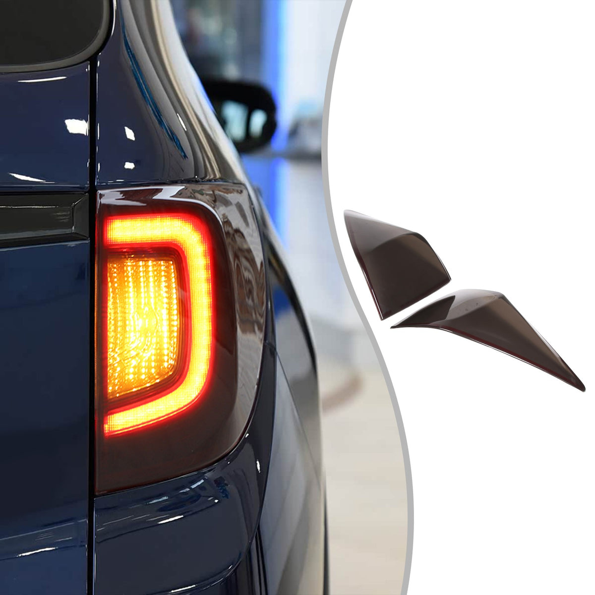 Transparent Gray ABS Tail Light Tint Cover Trim For Honda Passport 2019-2023 US 21