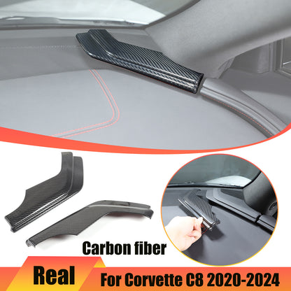 Real Dry Carbon Fiber Full Interior Center Set Trim Kit For Corvette C8 20-25 US - Styles 51-55 64