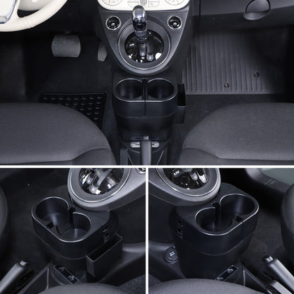 Center Lower Cup Storage Box Organizer Tray For Fiat 500 Abarth 595 695 2016+ 5