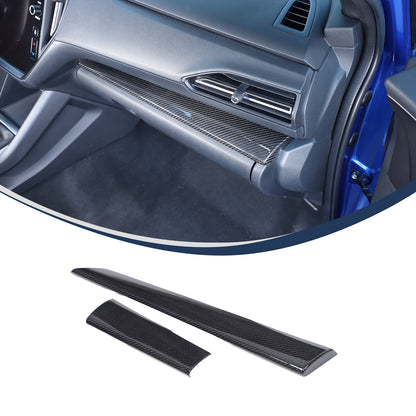 Real Carbon Fiber Console Dashboard Trim Cover For Subaru WRX STI VB 22-26 US 6