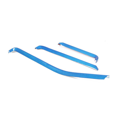 Blue Real Carbon Fiber Full Interior Set Decor Trim Kit for Corvette C8 20-25 - Variants 6-10 68