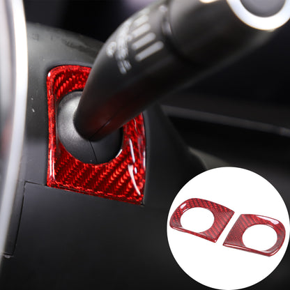Red Real Carbon Fiber Full Interior Set Decor Trim Kit for Corvette C8 20-25 - Styles 31-35 34