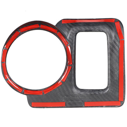 Real Carbon Fiber Center Console Cup Holder Trim For Nissan 370Z Z34 2009-2020 8