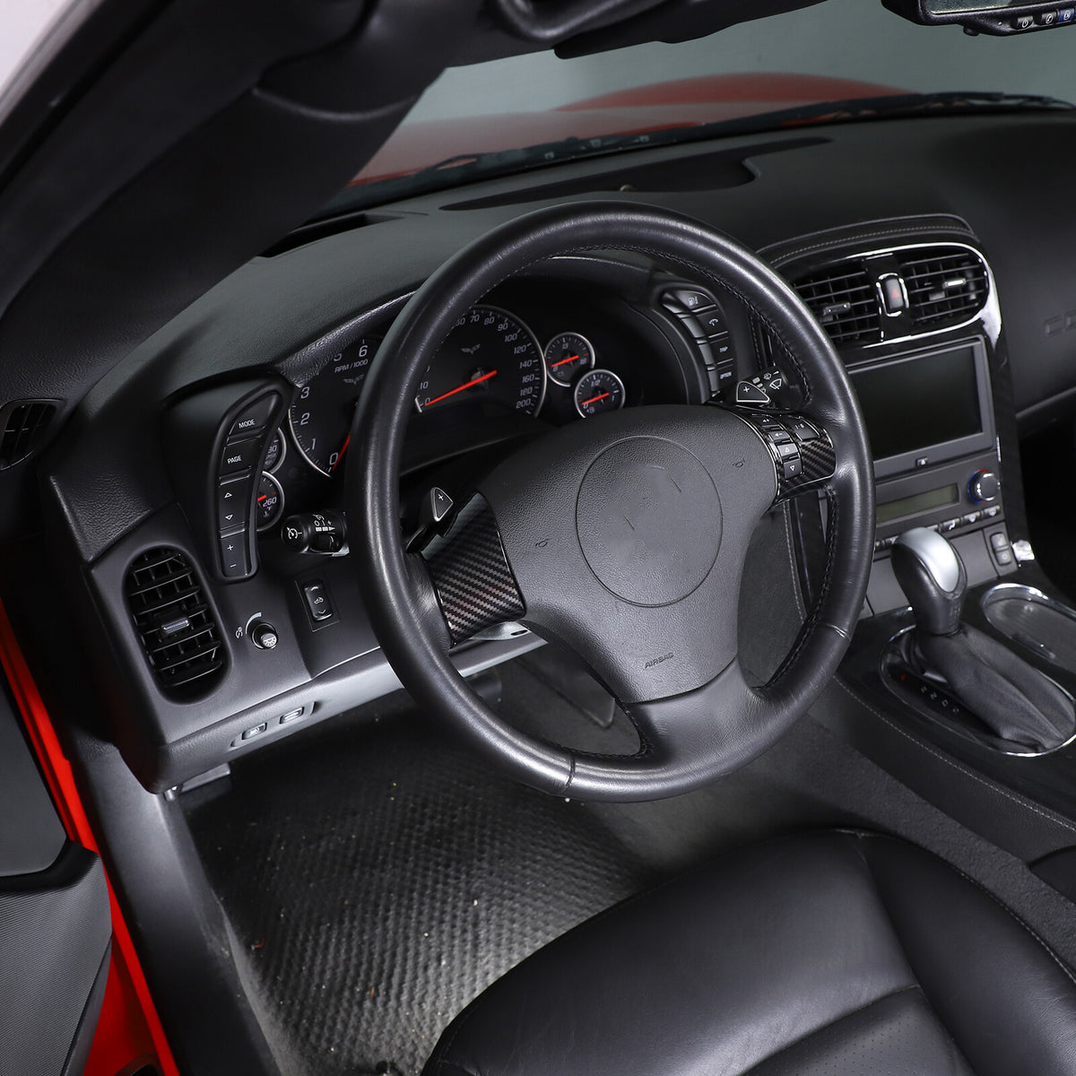 ABS Carbon Fiber Interior Exterior Cover Trim Kit For Corvette C6 2005-2013 157
