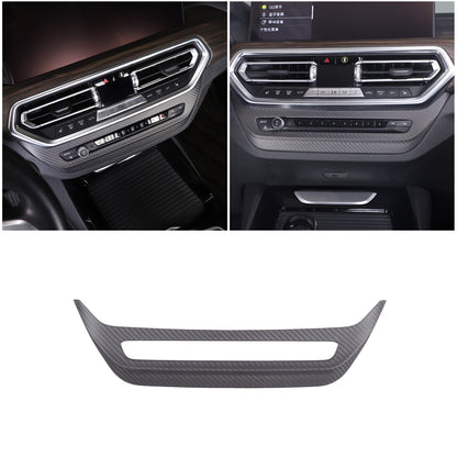 Matte Real Carbon Fiber Air Vent Switch Adjust Cover Trim For BMW X3 G01 2022-23 18
