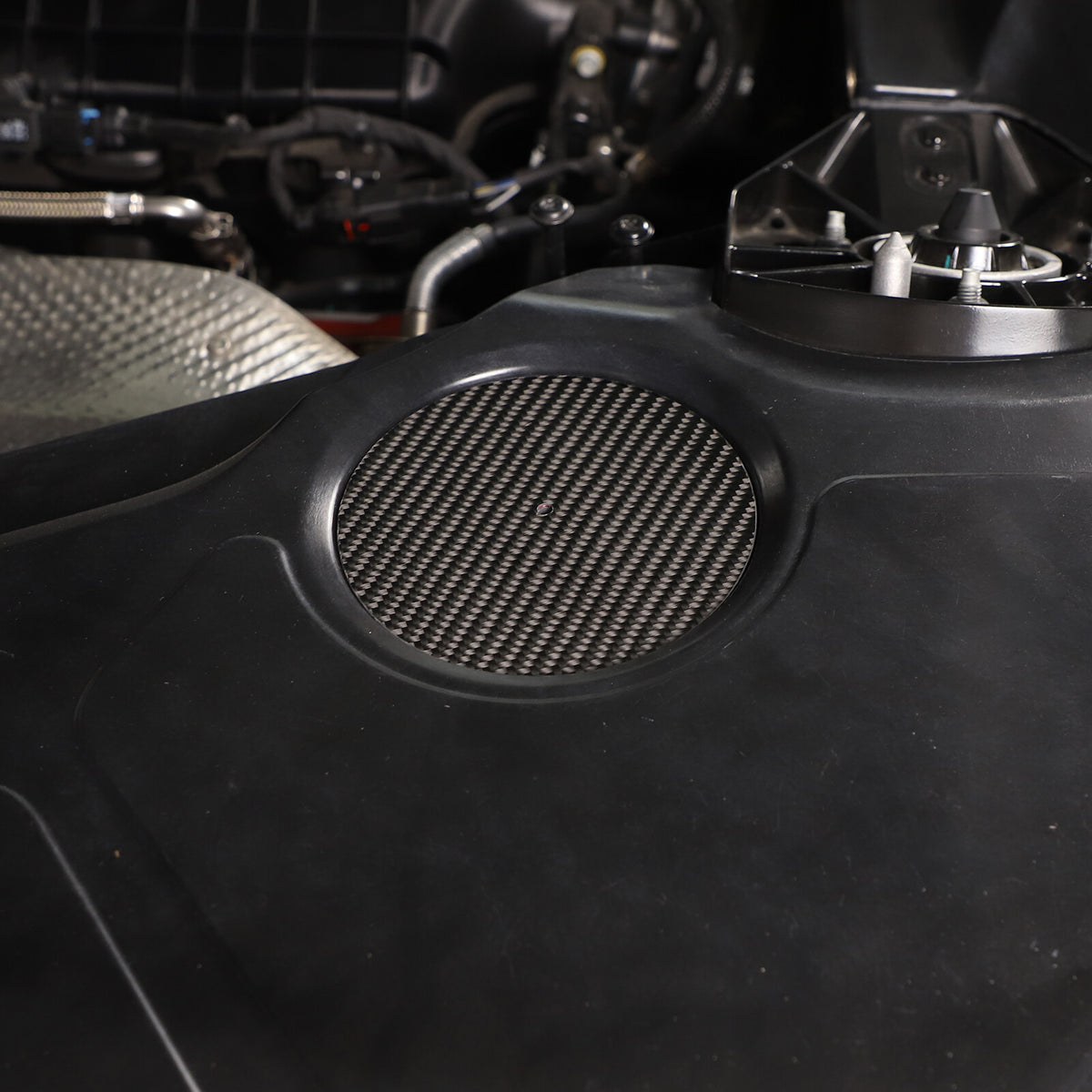 Real Carbon Fiber Engine Bay Tank Panel Cover Frame Trim For Corvette C8 2020-26 - Styles 11-15 60