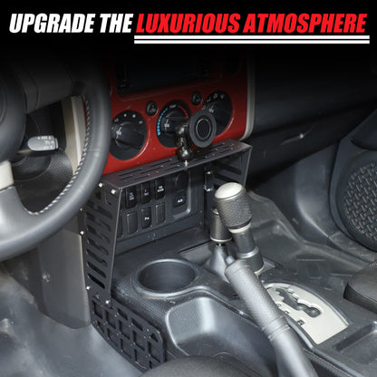 Magnetic Phoner Holder Center Console Molle Panel Device For Toyota FJ Cruiser 6