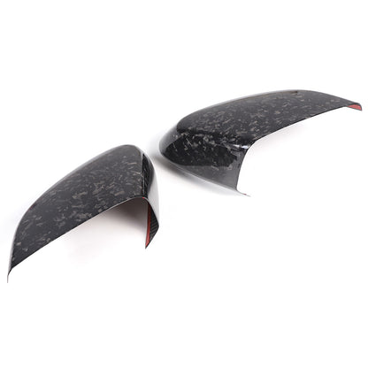 Forged Real Carbon Fiber Side Review Mirror Cover Trim For Corvette C8 2020-26 16