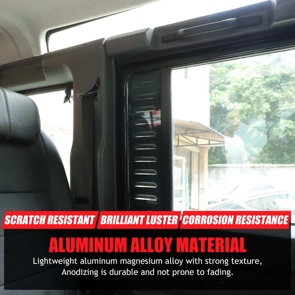 Alloy Rear Door Window Pillar Post Cover Trim For Land Rover Defender L316 04-18 6