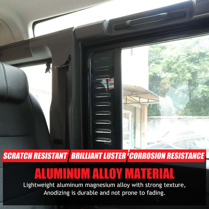 Alloy Rear Door Window Pillar Post Cover Trim For Land Rover Defender L316 04-18 6