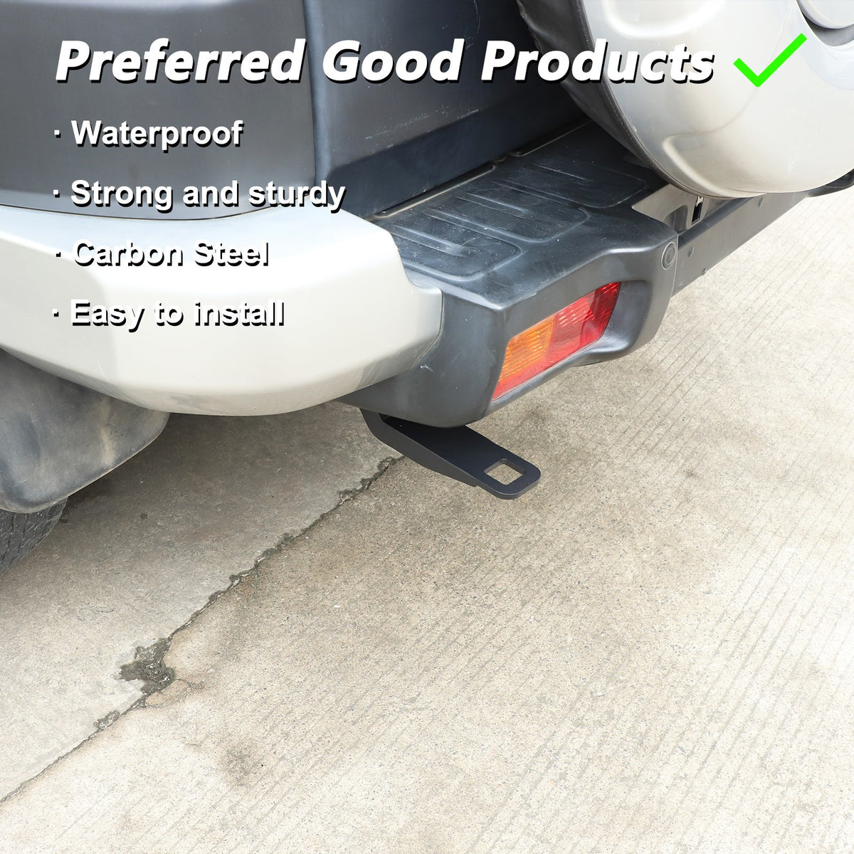 Steel Rear Bumper Tow Hook For Toyota FJ Cruiser 2007‑2021 22