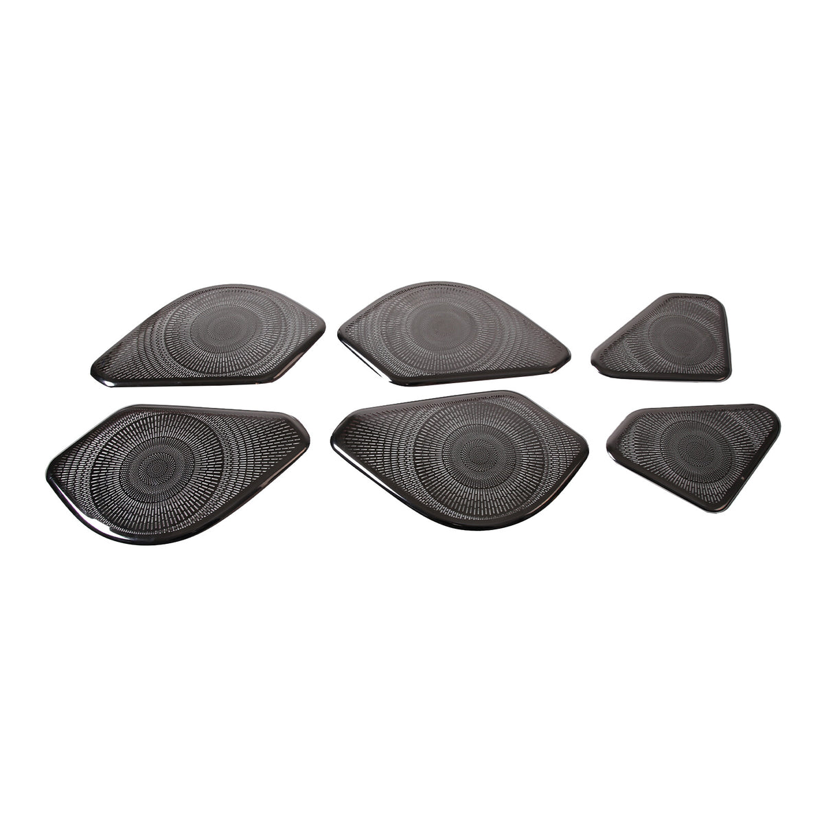 6PCS Silver Steel Inner Door Speaker Cover For Land Rover Range Rover 2023+ 8